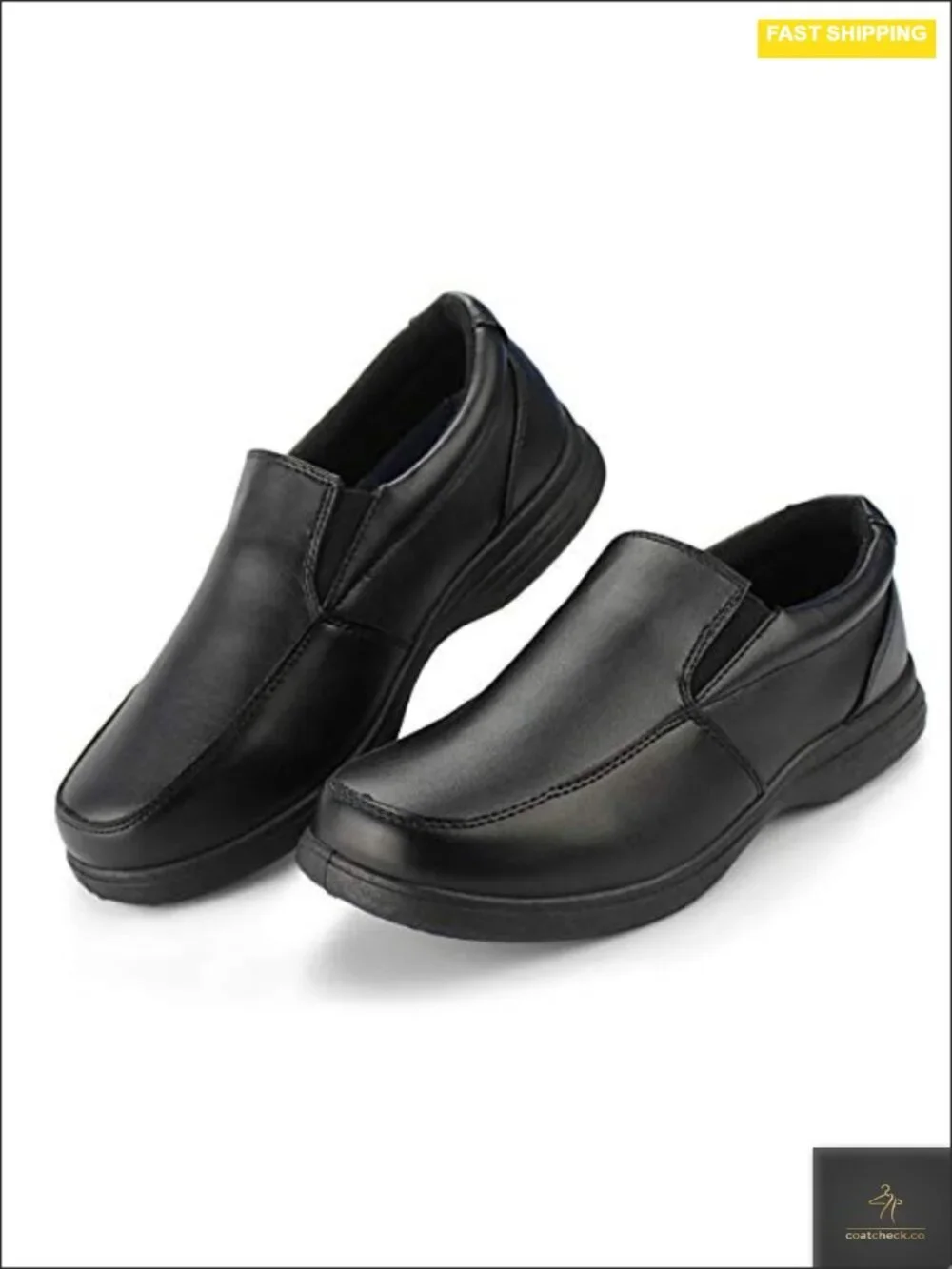 Memory Foam School Uniform Loafers for Boys - Slip On/Lace Up